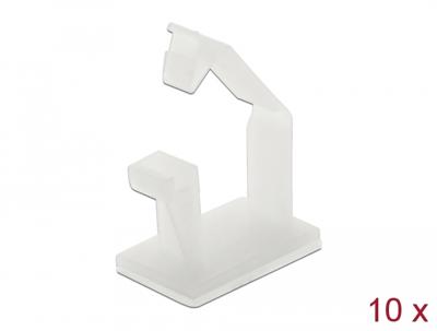 Delock 60250 Kabelclips Nylon Wit (b x h) 16 mm x 12 mm 10 stuk(s)