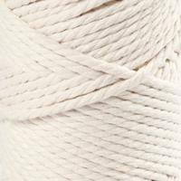 Creativ Company Macramé koord, l: 55 m, d 4 mm, off-white, 330 gr/ 1 rol - thumbnail