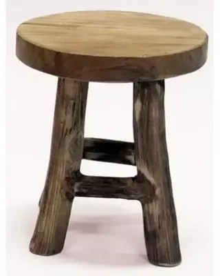 Kruk teak naturel 15x17 cm