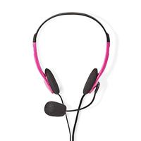 PC-Headset | On-Ear | 2x 3,5 mm Connectoren | 2,0 m | Roze - thumbnail