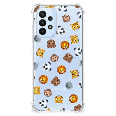 Doorzichtige Silicone Hoesje voor Samsung Galaxy A23 Dieren Emojis Doorzichtige Silicone Hoesje voor Samsung Galaxy A23 Dieren Emojis
