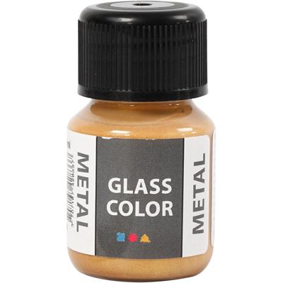 Creativ Company Glass color metal, goud, 30 ml/ 1 fles