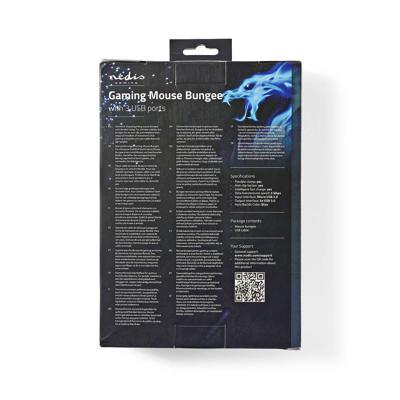 Gamingmuisbungee | 3 USB-poorten | Flexibele klem | Achtergrondverlichting