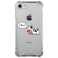 iPhone SE 2022/2020 | iPhone 8/7 Stevig | Bumper Hoesje | Cow - thumbnail
