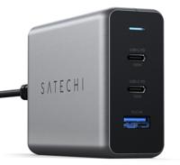 Satechi ST-TC100GM-EU USB-oplader 100 W 1x USB-A, 2x USB-C USB PD Zwart, Grijs Binnen - thumbnail