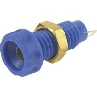 Cliff CL1456A Laboratoriumbus Bus, inbouw verticaal Stift-Ø: 4 mm Blauw 1 stuk(s) - thumbnail