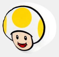 Super Mario Pluche - Mocchi Mocchi Yellow Toad - thumbnail