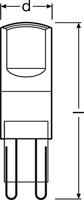 OSRAM HOMELIGHTING 4058075432369 LED-lamp Energielabel E (A - G) G9 Ballon 2.6 W = 30 W Koudwit (Ø x h) 14 mm x 47 mm 1 stuk(s) - thumbnail