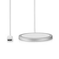 Nedis Draadloze Oplader | Staand | Inclusief kabel | USB Type-C | 1 stuks - WCHAQM250SI WCHAQM250SI - thumbnail