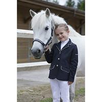 Equi Theme Soft Classic kinder rijjas donkerblauw maat:128 - thumbnail