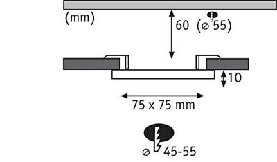 Paulmann 92396 EB Panel Veluna VariFit LED-inbouwlamp LED 4.50 W Satijn Paulmann 92396 EB Panel Veluna VariFit LED-inbouwlamp LED 4.50 W Satijn