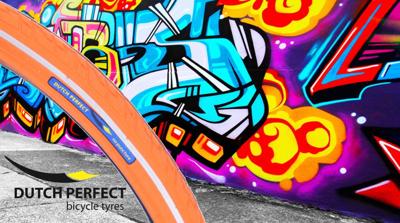 DUTCH PERFECT 28x1.50 (40-622) no-puncture oranje reflex draad