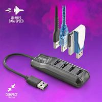 USB-HUB NGS PORT 2.0 Zwart - thumbnail