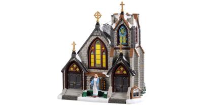 Lemax st. matthew&apos;s church verlichte kersthuisje Caddington Village 2019