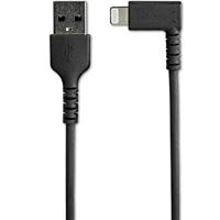 StarTech.com Premium USB-A naar Lightning Kabel 1m Zwart - Robuuste 90° haakse USB Type A naar Lightning Charge & Sync Oplaadkabel met Aramide Vezels - Apple MFi Cert. - iPhone (RUSBLTMM1MBR) - thumbnail