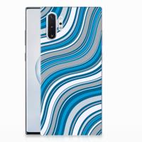 Samsung Galaxy Note 10 Plus TPU bumper Waves Blue - thumbnail