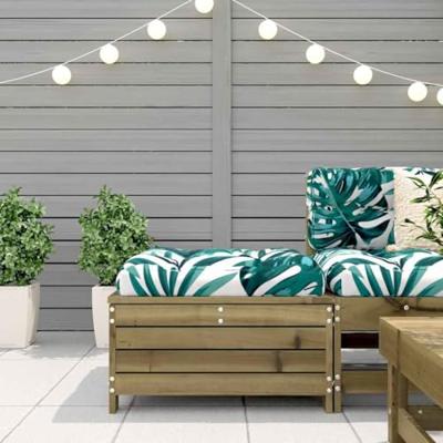 Tuinvoetenbank 62x63,5x32 cm gempregneerd grenenhout Tuinvoetenbank 62x63,5x32 cm gempregneerd grenenhout