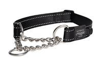 Rogz For Dogs lumberjack halfslip halsband zwart - thumbnail