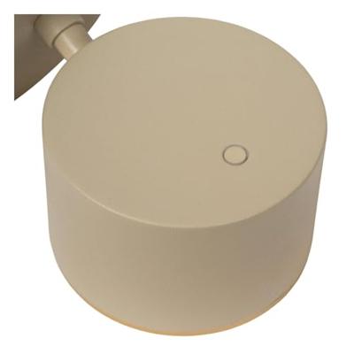 Lucide GIAN - Wandlamp - LED Dimb. - 1x9W 2700K - Taupe