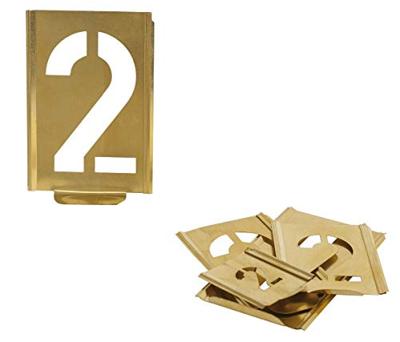 Kukko Schrijfsjablonen-set | cijfers 0-9 | letterhoogte 200 mm | speciaal plaatstaal | 1 stuk - 327-200-Z 327-200-Z
