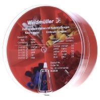 Weidmüller 9025390000 Assortiment dubbele adereindhulzen 0.5 mm², 0.75 mm², 1 mm², 1.5 mm², 2.5 mm² Deels geïsoleerd Oranje, Wit, Geel, Rood, Blauw 220 stuk(s) - thumbnail