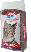 Huismerk Kattenbrok 3-Mix kattenvoer 2 x 10 kg - thumbnail