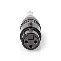 Nedis XLR-Adapter | XLR 3-Pins Female naar 6,35 mm Male | 1 stuks - COTP15940BK COTP15940BK - thumbnail