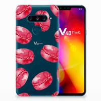 LG V40 Thinq Siliconen Case Pink Macarons - thumbnail