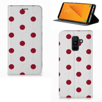 Samsung Galaxy A6 Plus (2018) Flip Style Cover Cherries - thumbnail