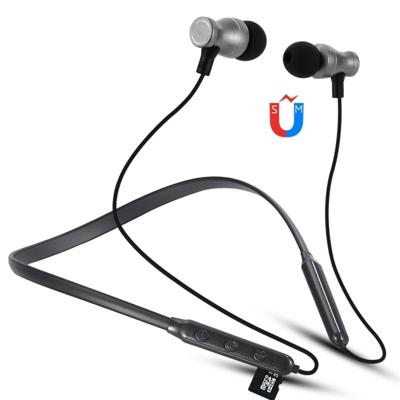 F106 Bluetooth 4.2 Hanging Neck Design Bluetooth Headset Support Music Play & Switching & Volume Control & Answer(Black)