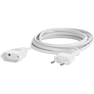 Verlengkabel Basetech BT-1898919 2,5 A, wit, 2,00 m, 1 stuk