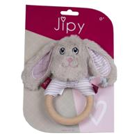 Jipy rammelaar hond roze - thumbnail