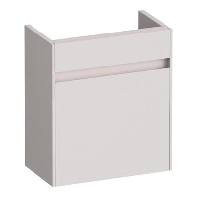 Brauer Inspire Fonteinkast - 40 cm - met 1 Deur Greeploos Rechtsdraaiend - Mat Zand