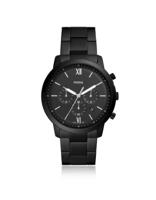 Fossil Heren Neutra chronograaf zwart roestvrij stalen horloge FS5474 - thumbnail