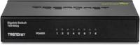 TRENDnet TEG-S82G 8-Port Gigabit GREENnet Switch, Ethernet Splitter, 10/100/1000 Mbps, ventilatorloos, 16 Gbps schakelcapaciteit, metalen behuizing, plug & play,zwart - thumbnail