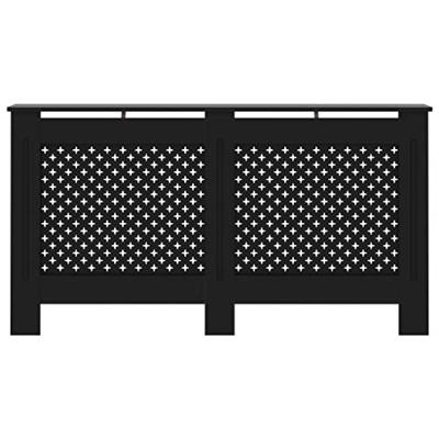 Radiatorombouw 152x19x81,5 cm MDF zwart