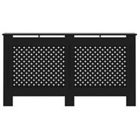Radiatorombouw 152x19x81,5 cm MDF zwart - thumbnail