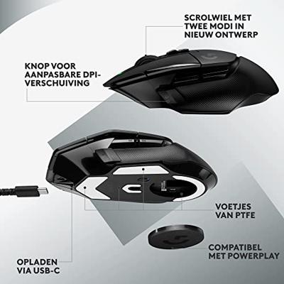 Gamingmuis - Draadloos - Logitech G - G502 X Lightspeed - Zwart - thumbnail
