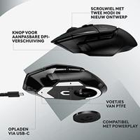 Logitech G502 X LIGHTSPEED Wireless Gaming Mouse - thumbnail