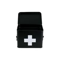 Present Time SCATOLA MEDICINALI, zwart, 21,5 x 15,5 x 16 cm - thumbnail