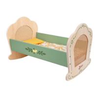 Classic World vintage houten poppenwieg - thumbnail