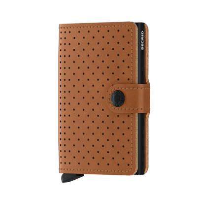 Secrid Mini Wallet Portemonnee Perforated Cognac