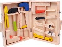 Speelgoed gereedschapskist - 12 stuks gereedschap - thumbnail