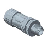 Amphenol M12A-08BMMA-SL8001 M SERIES 8 polig connector male M12 A-coding Solder male - thumbnail