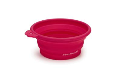 Beeztees - Hondenvoerbak - Inklapbaar - Roze - 14x12,5 cm