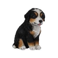 1 zittende puppy van hars met verhoogde oren, verschillende tuinbeelden - thumbnail