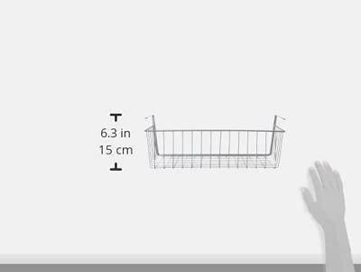 Metaltex Kanguro Opbergmand 40x26x14 cm Zilver