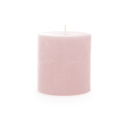 Kaars rustiek 70/70 mm lichtroze Spaas - Spaas