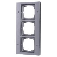 Gira TX 44 afdekraam 3-voudig aluminium