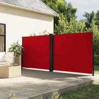 Windscherm uittrekbaar 180x1200 cm rood - thumbnail